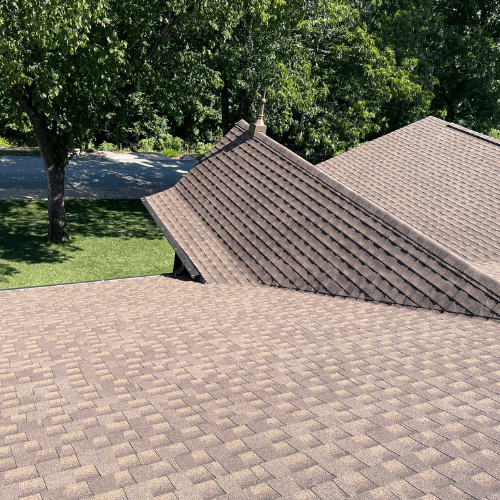 Roov completed multi-gable roof